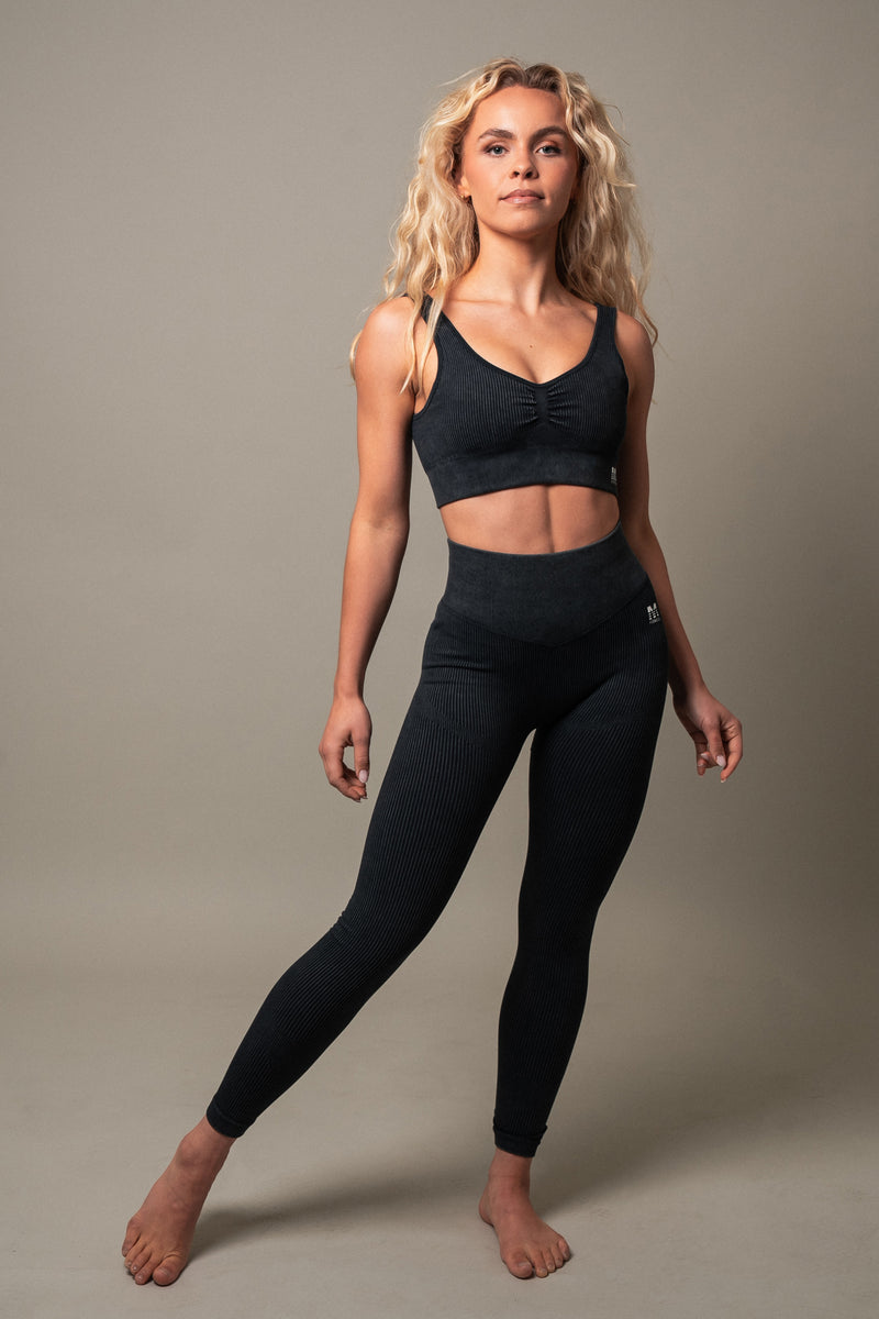 Sasha black seamless leggings